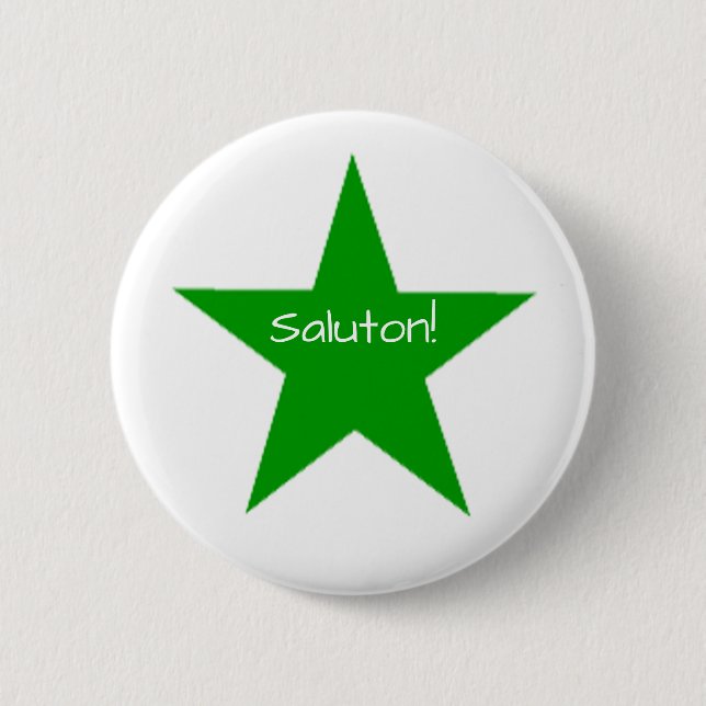 Esperanto: Saluton 6 Cm Round Badge (Front)