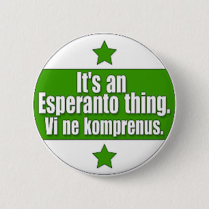 EsperantoThing 6 Cm Round Badge