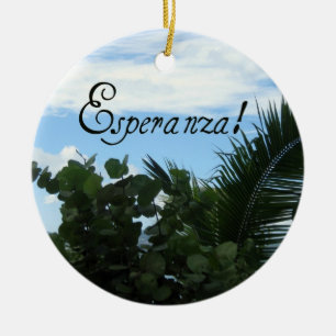 Esperanza - Hope Ceramic Ornament