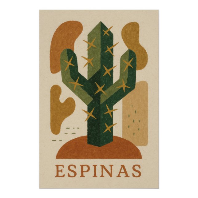 ESPINAS - The rough art of the desert in cubes and Poster (Front)