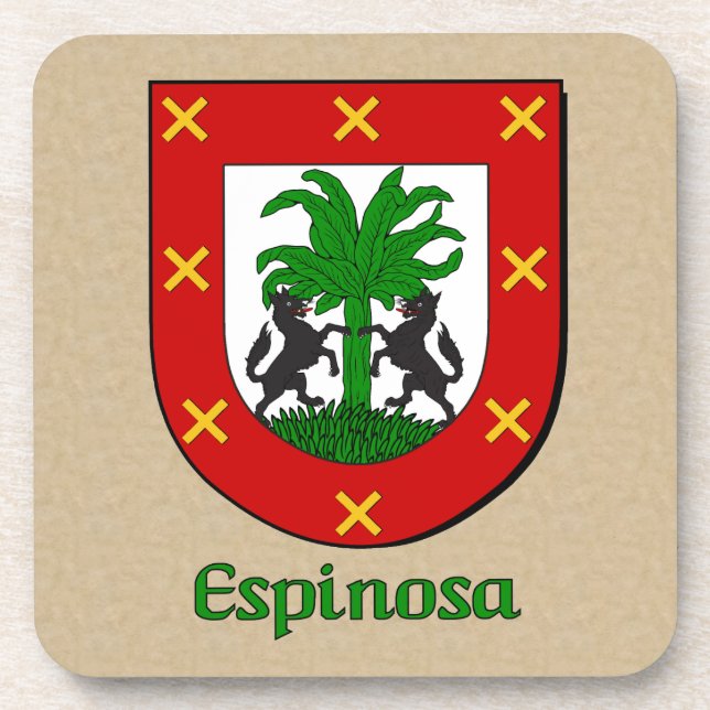 Espinosa Family Shield Coaster (Front)