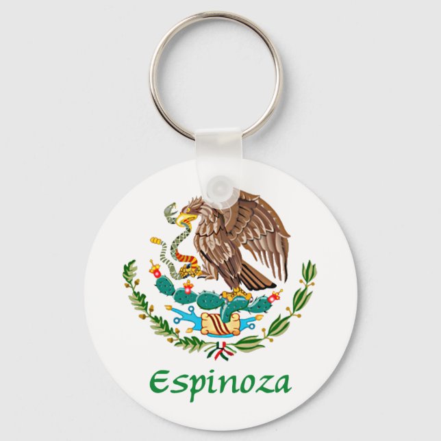 Espinoza Mexican National Seal Key Ring (Front)
