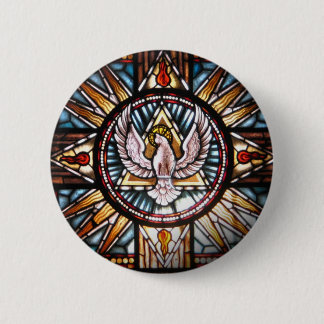 Espirito Santo vitral 6 Cm Round Badge