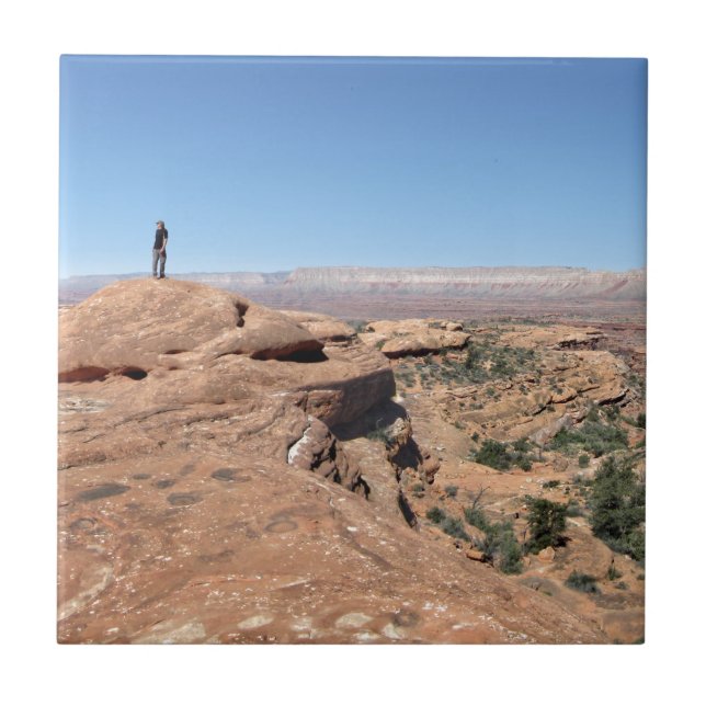 Esplanade Panorama Thunder River Grand Canyon Ceramic Tile (Front)