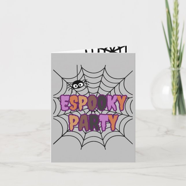 Espooky Party Fun Spooky Spider Invitation (Front)