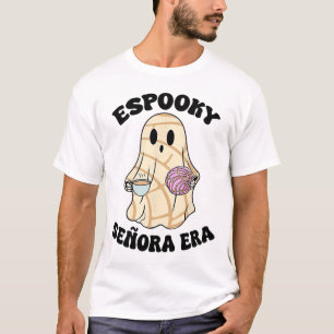 Espooky Senora Era Funny Ghost Mexican Spanish Hal T-Shirt
