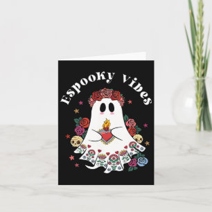 Espooky Vibes Maestra Halloween Spanish Mexican Te Card