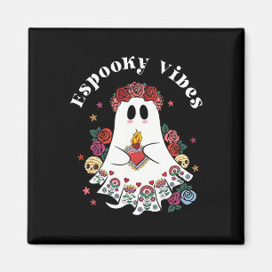 Espooky Vibes Maestra Halloween Spanish Mexican Te Magnet