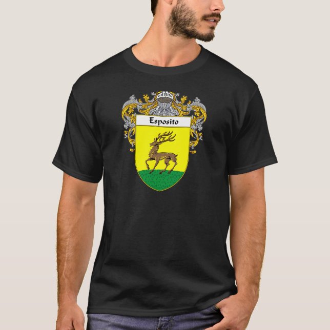 Esposito Coat of Arms (Mantled) T-Shirt (Front)