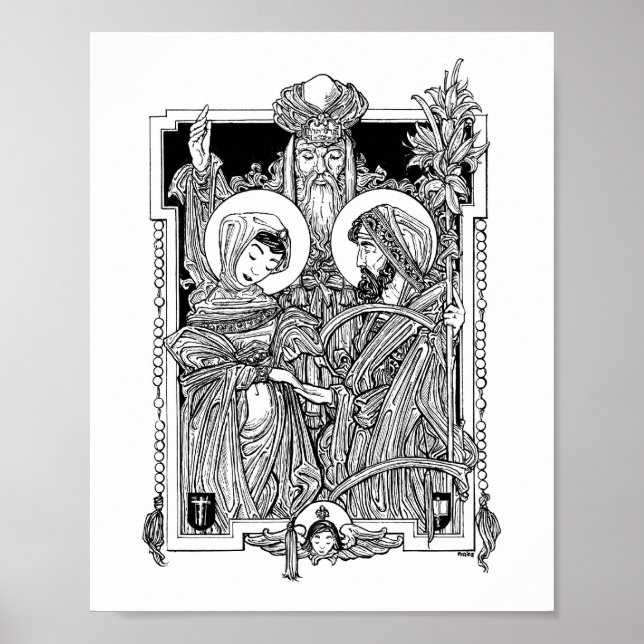 Espousal of the Blessed Virgin 8" x 10" Print (Front)