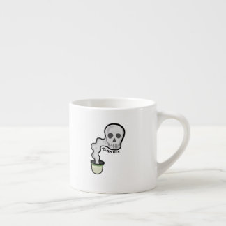 Espreso mug with fenjan and skull 