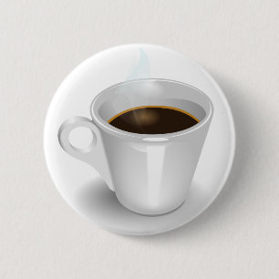 Espresso 6 Cm Round Badge