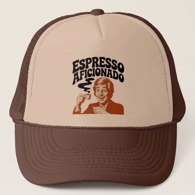 Espresso Aficionado - Java Lover Trucker Hat (Front)