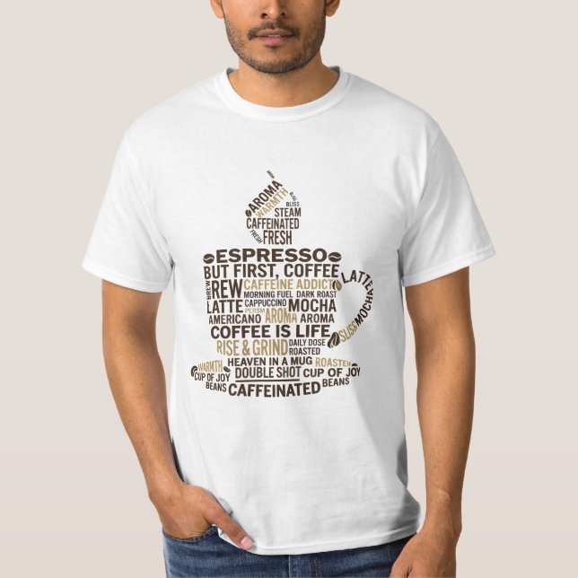 Espresso Aroma Cup Cloud T-Shirt (Front)