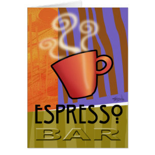 Espresso Bar Card