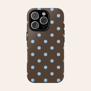 Espresso Brown Polkadot Iphone Case Tough Cover