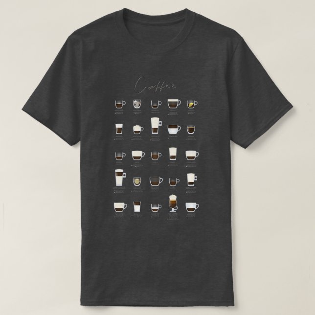 Espresso Coffee Guide T-Shirt (Design Front)
