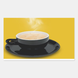Espresso coffee rectangular sticker