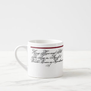Espresso Cup - A quote of Lao-tzu