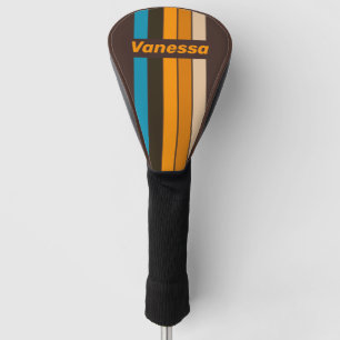 Espresso Drift Pin Striped with Name Golf Head Cover