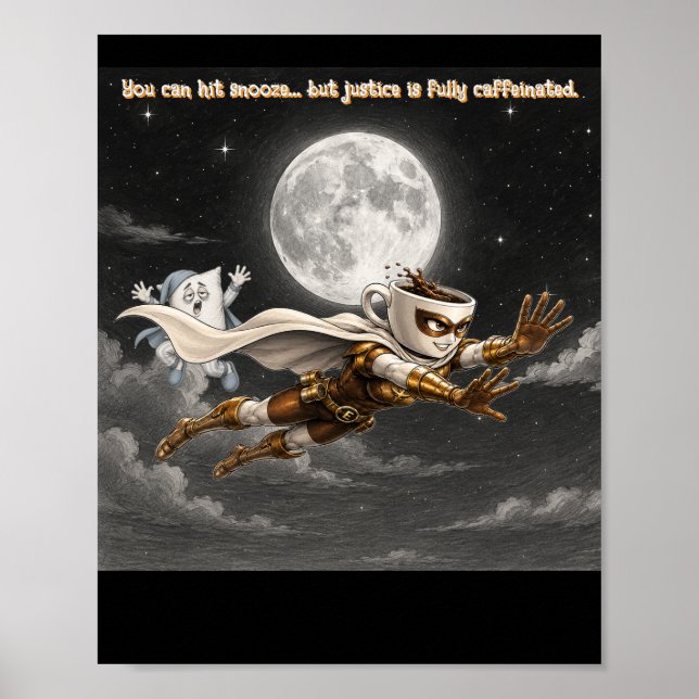  Espresso Enforcer vs. Pillow Monster  Poster (Front)