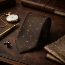 Espresso Herringbone Pheasant Scatter