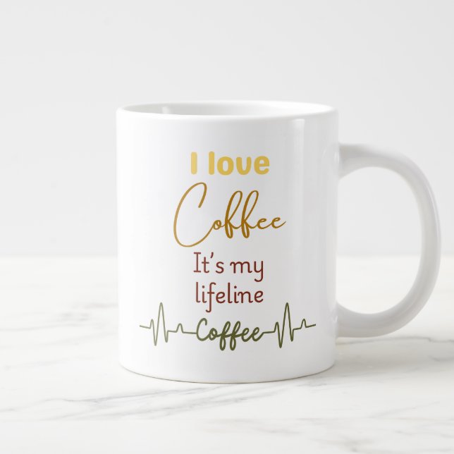 Espresso Lifeline Funny gift mug for Caffeine Fans (Right)