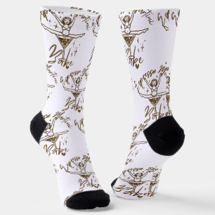 Espresso Martini Babe Patterned Socks