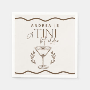 Espresso Martini Cocktail Birthday Napkin