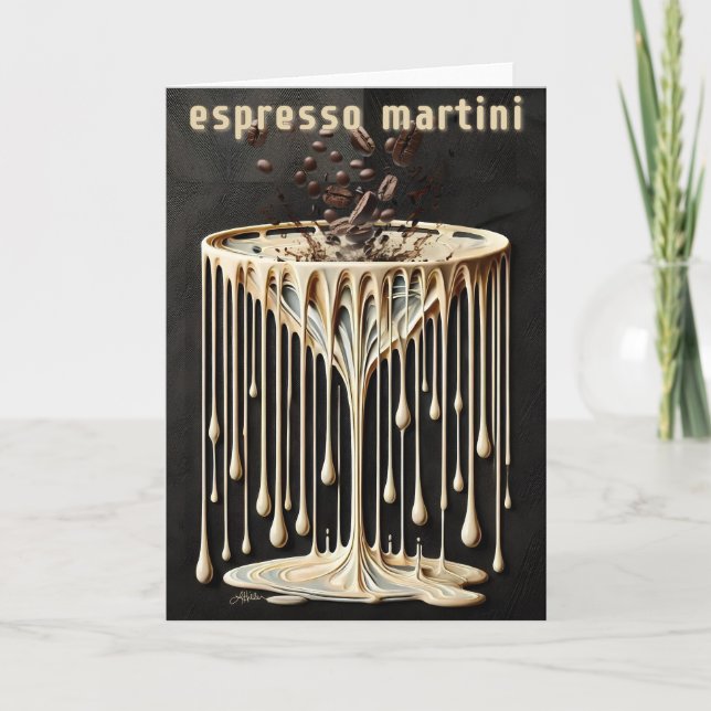 Espresso Martini Cocktail Hour Card (Front)