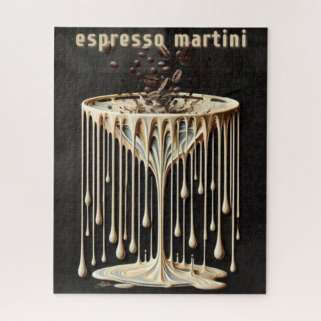 Espresso Martini Cocktail Hour Jigsaw Puzzle (Vertical)