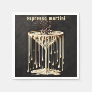 Espresso Martini Cocktail Hour Napkin