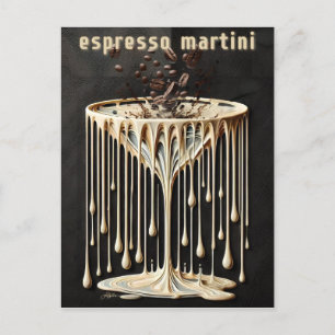 Espresso Martini Cocktail Hour Postcard