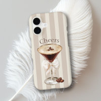 Espresso Martini Cocktail Neutral Stripes Cheers