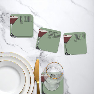 Espresso Martini Cocktail Party Paper Coaster