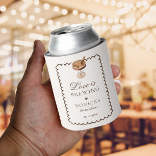 Espresso Martini Love is Brewing Bridal Favour Can Cooler