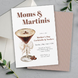Espresso Martini Mother's Day Cocktail Party Invitation