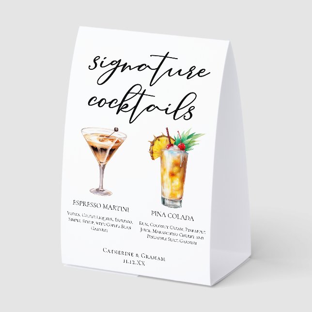 Espresso Martini Pina Colada Dessert Cocktails (Front)