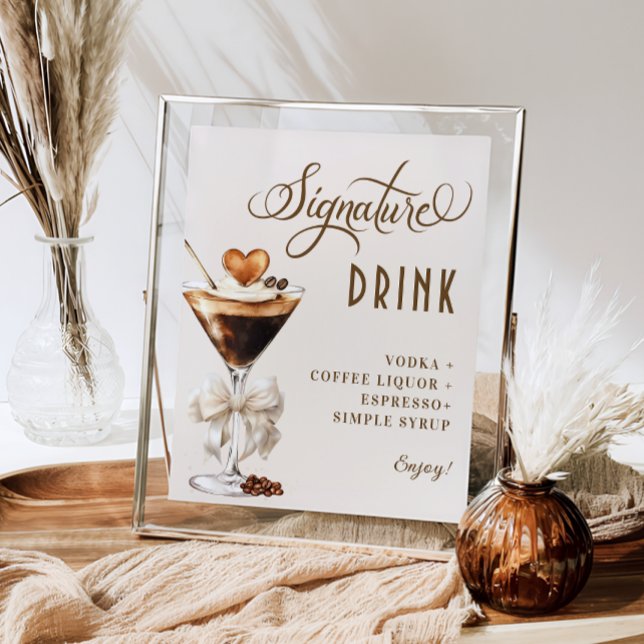 Espresso Martini Signature Cocktail  Poster (Creator Uploaded)