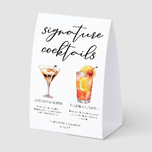 Espresso Martini Tequila Sunrise Cocktails Menu