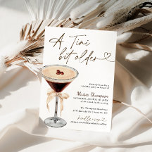 Espresso Martini Tini Bit Older Birthday Party