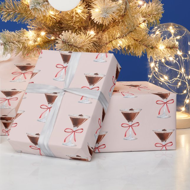 Espresso Martini Wrapping Paper (Holidays)