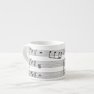 Espresso Mug - Hand written music