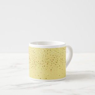 Espresso Mug-Petite Golden Stars-Yellow Cup