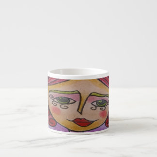 Espresso Mug ((Whimsical Woman - 03)