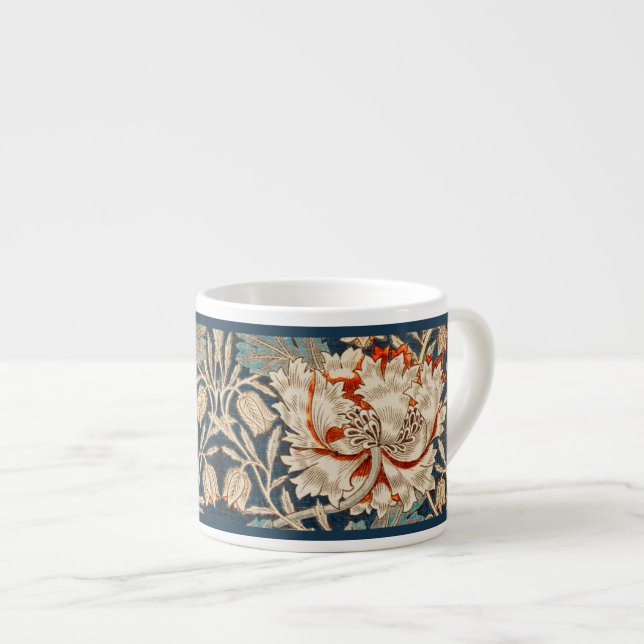 ESPRESSO MUG : WILLIAM MORRIS : HONEYSUCKLE (Front Right)