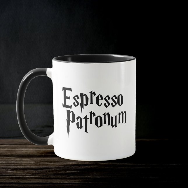 Espresso Patronum Funny Pun Trendy Quote Mug (Creator Uploaded)