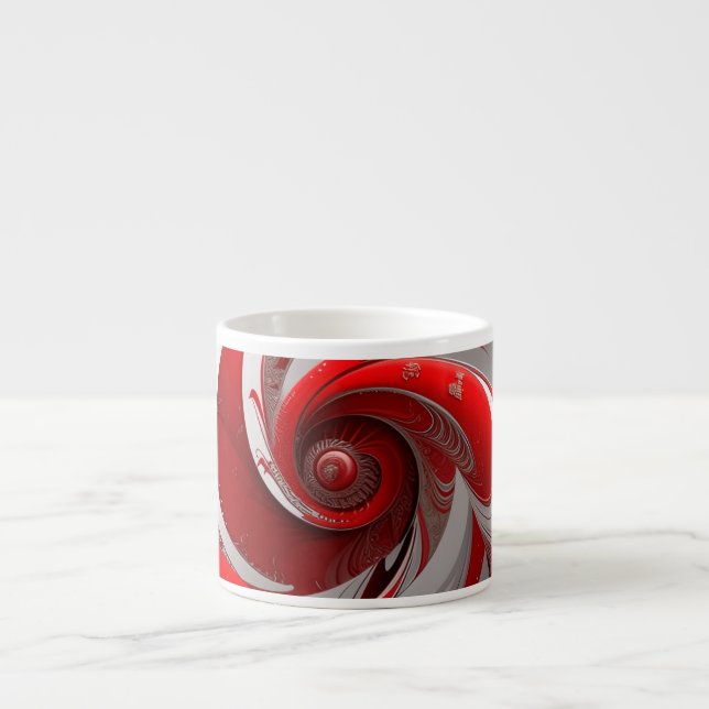 Espresso/Red Swirl/Speciality Mug (Front)