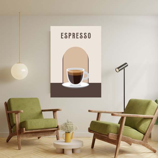 Espresso Retro coffee home decor Poster Print (Creator Uploaded)