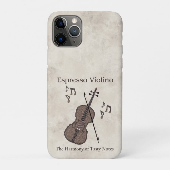 Espresso Violino-Violin created with coffee beans- Case-Mate iPhone Case (Back)